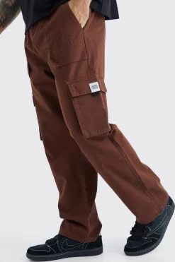 boohooMAN Elasticated Waist Relaxed Fit Cargo Trouser | UK| Trousers|Cargos