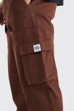 boohooMAN Elasticated Waist Relaxed Fit Cargo Trouser | UK| Trousers|Cargos