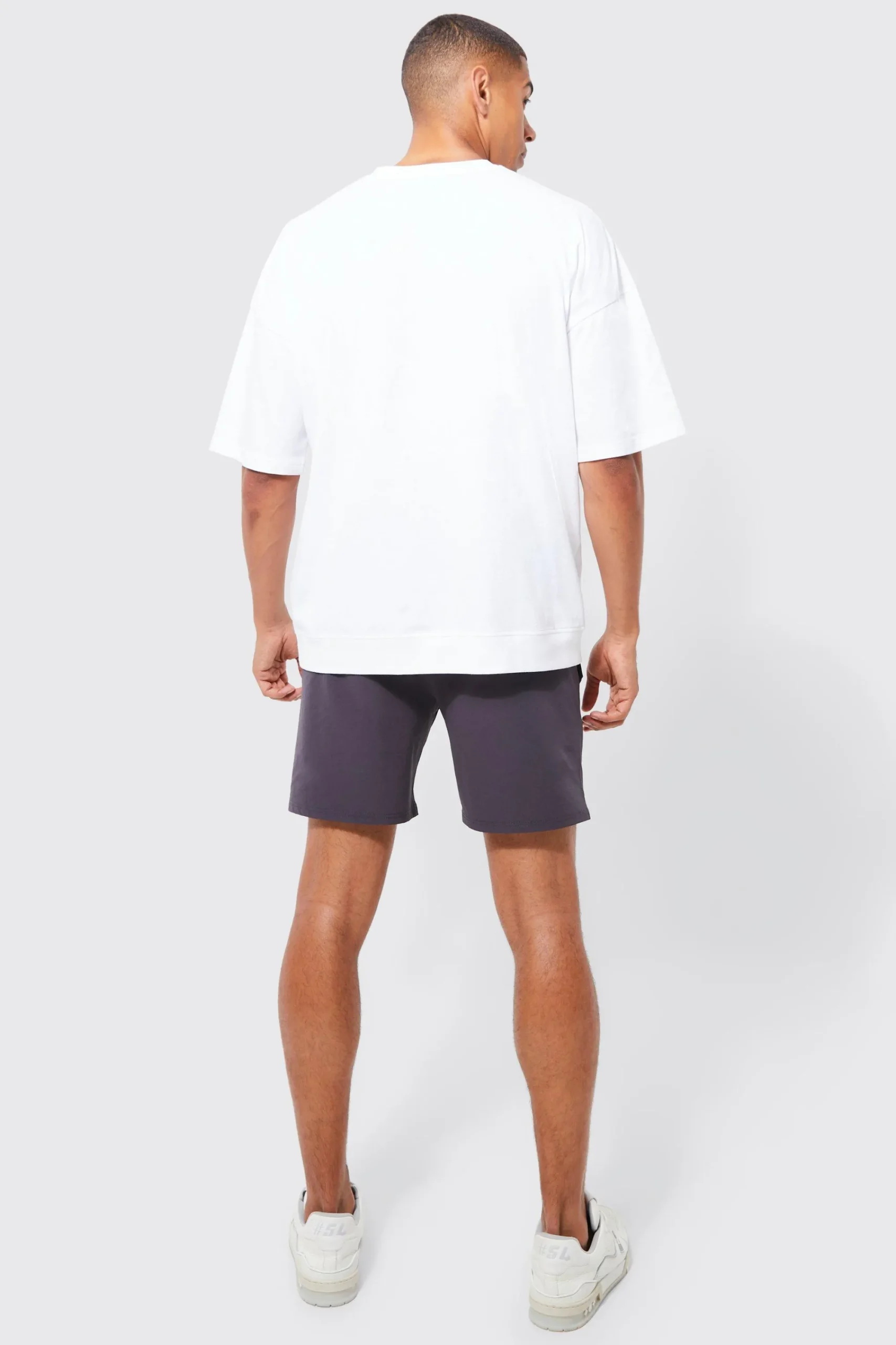 boohooMAN Elasticated Waist Relaxed Technical Stretch Cargo With Zip | UK| Shorts