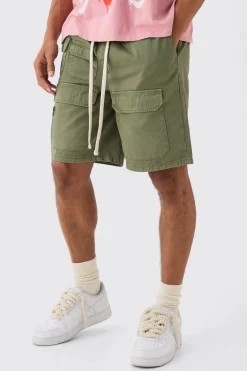 boohooMAN Elasticated Waist Relaxed Contrast Drawcord Shorts | UK| Shorts