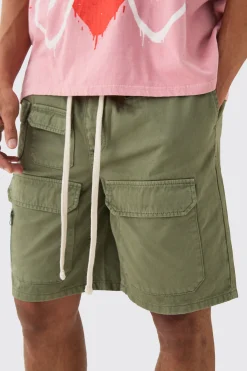 boohooMAN Elasticated Waist Relaxed Contrast Drawcord Shorts | UK| Shorts