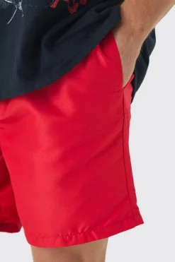 boohooMAN Elasticated Waist Relaxed Contrast Drawcord Shell Short Shorts | UK| Shorts