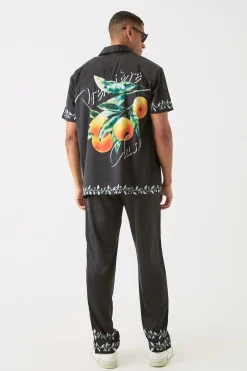 boohooMAN Elasticated Waist Satin Hem Detail Straight Trouser | UK| Sets & Co-Ords