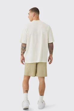 boohooMAN Elasticated Waist Side Piping Shell Shorts In | UK| Shorts