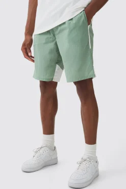 boohooMAN Elasticated Waist Side Stripe Shell Shorts In | UK| Shorts