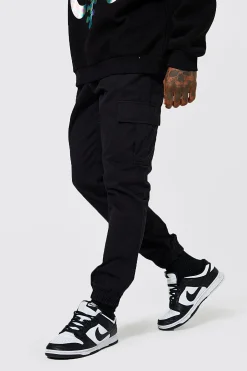 boohooMAN Elasticated Waist Skinny Fit Cargo Trouser | UK| Trousers|Cargos