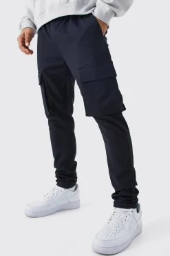 boohooMAN Elasticated Waist Skinny Fit Cargo Trouser | UK| Trousers