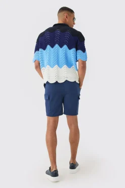 boohooMAN Elasticated Waist Skinny Fit Cargo Shorts | UK| Shorts