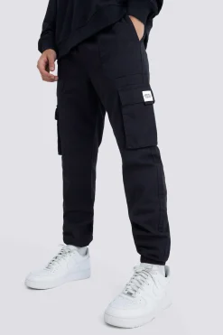 boohooMAN Elasticated Waist Slim Fit Buckle Cargo Trouser | UK| Trousers|Cargos