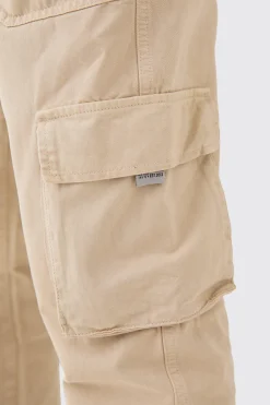 boohooMAN Elasticated Waist Slim Fit Branded Cargo Jogger | UK| Joggers|Cargos