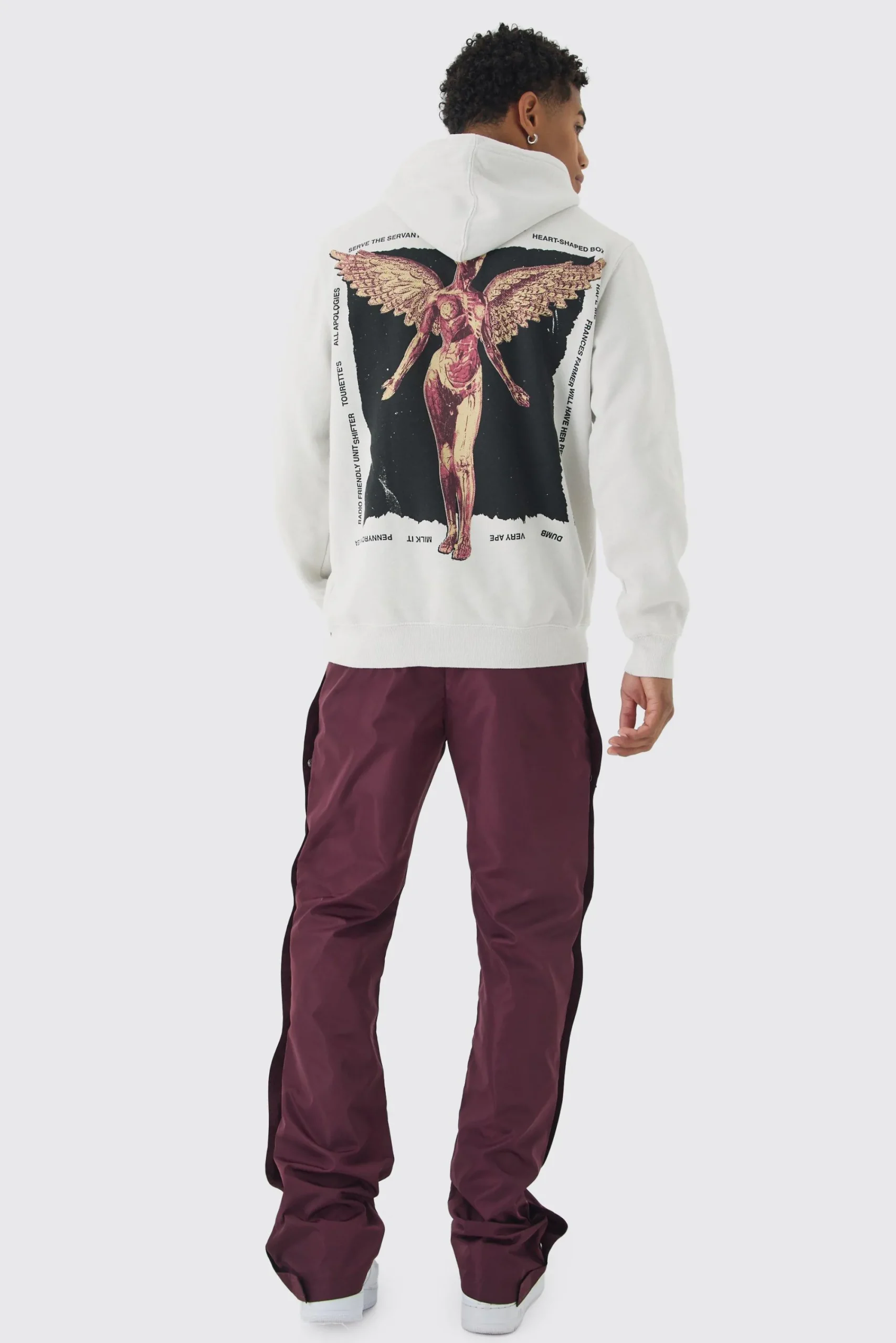 boohooMAN Elasticated Waist Slim Flare Stacked Cargo Trousers | UK| Trousers|Cargos