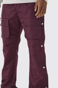 boohooMAN Elasticated Waist Slim Flare Stacked Cargo Trousers | UK| Trousers|Cargos