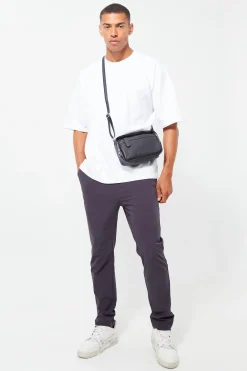 boohooMAN Elasticated Waist Slim Stretch Golf Trousers | UK| Trousers