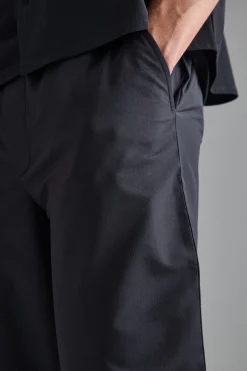 boohooMAN Elasticated Waist Split Hem Smart Trousers | UK| Suits & Tailoring|Trousers