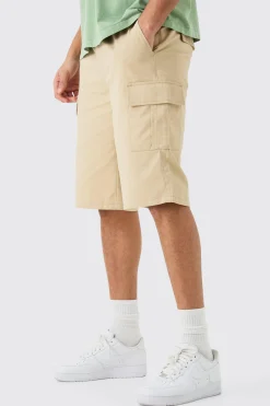 boohooMAN Elasticated Waist Relaxed Fit Longer Length Cargo Shorts | UK| Shorts