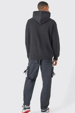 boohooMAN Elasticated Waist Straight Leg 3d Cargo Trousers | UK| Trousers|Cargos