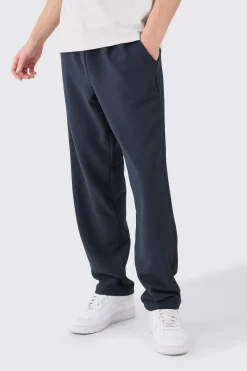 boohooMAN Elasticated Waist Straight Fit Trousers | UK| Suits & Tailoring|Trousers