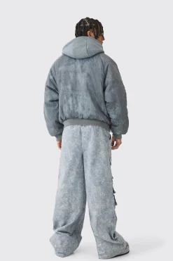 boohooMAN Elasticated Waist Super Baggy Heavyweight Washed Multi Cargo Trousers | UK| Trousers|Cargos