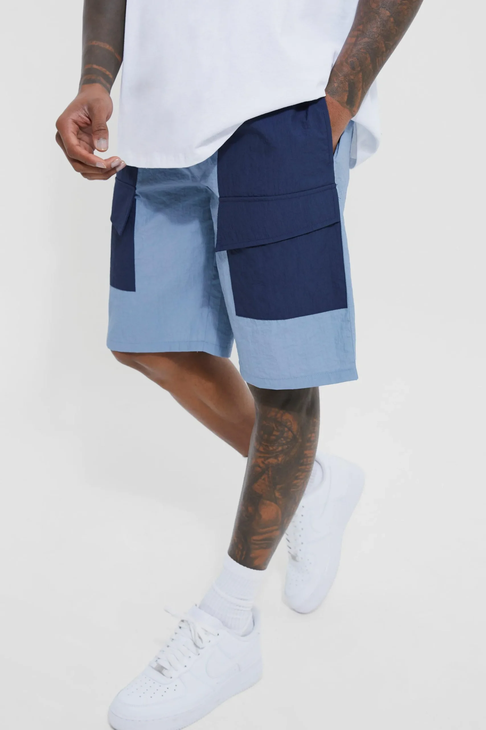 boohooMAN Elasticated Waist Technical Stretch Comfort Cargo Short | UK| Shorts