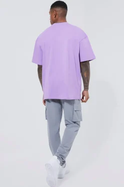 boohooMAN Elasticated Waist Technical Stretch Golf Skinny Cargo Trouser | UK| Trousers|Cargos