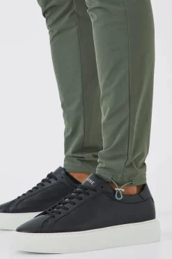 boohooMAN Elasticated Waist Technical Stretch Skinny Cargo Trouser | UK| Trousers|Cargos