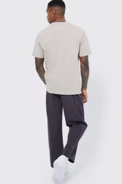 boohooMAN Elasticated Waist Technical Stretch Relaxed Cropped Trouser | UK| Trousers