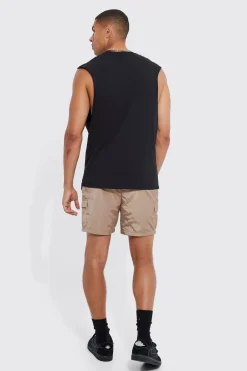 boohooMAN Elasticated Waist Toggle Cargo Short | UK| Shorts