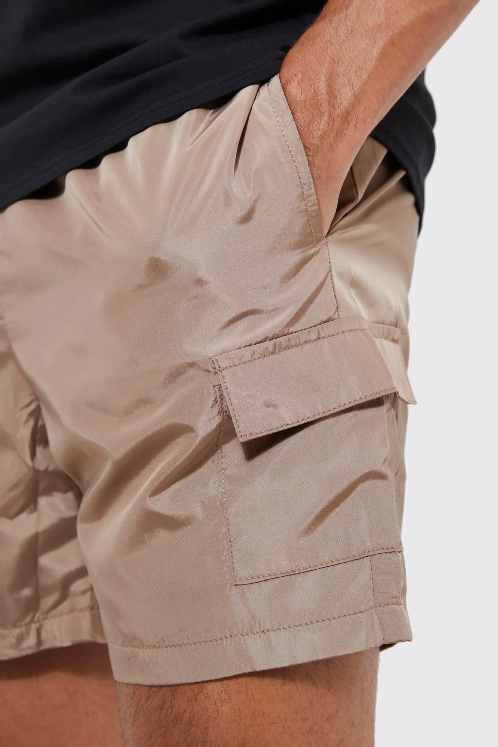 boohooMAN Elasticated Waist Toggle Cargo Short | UK| Shorts