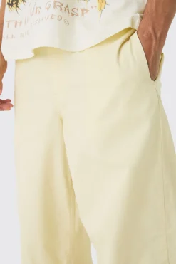 boohooMAN Elasticated Waist Washed Baggy Parachute Trouser | UK| Trousers|Cargos