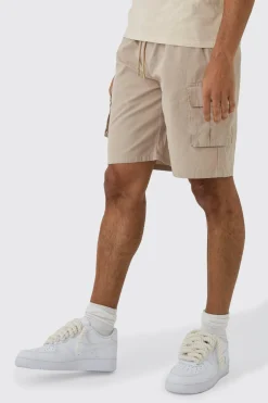 boohooMAN Elasticated Waistband Ripstop Relaxed Cargo Short | UK| Shorts|Sets & Co-Ords