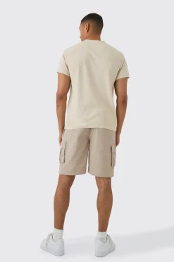 boohooMAN Elasticated Waistband Ripstop Relaxed Cargo Short | UK| Shorts|Sets & Co-Ords