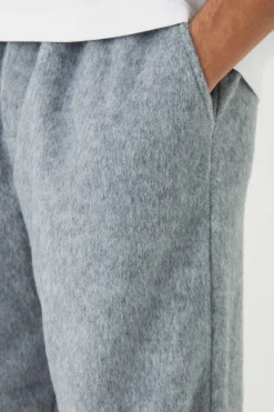 boohooMAN Elasticated Wide Leg Brushed Melton Trousers | UK| Trousers