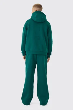 boohooMAN Embossed Worldwide Wide Leg Jogger | UK| Trousers|Joggers