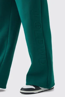 boohooMAN Embossed Worldwide Wide Leg Jogger | UK| Trousers|Joggers