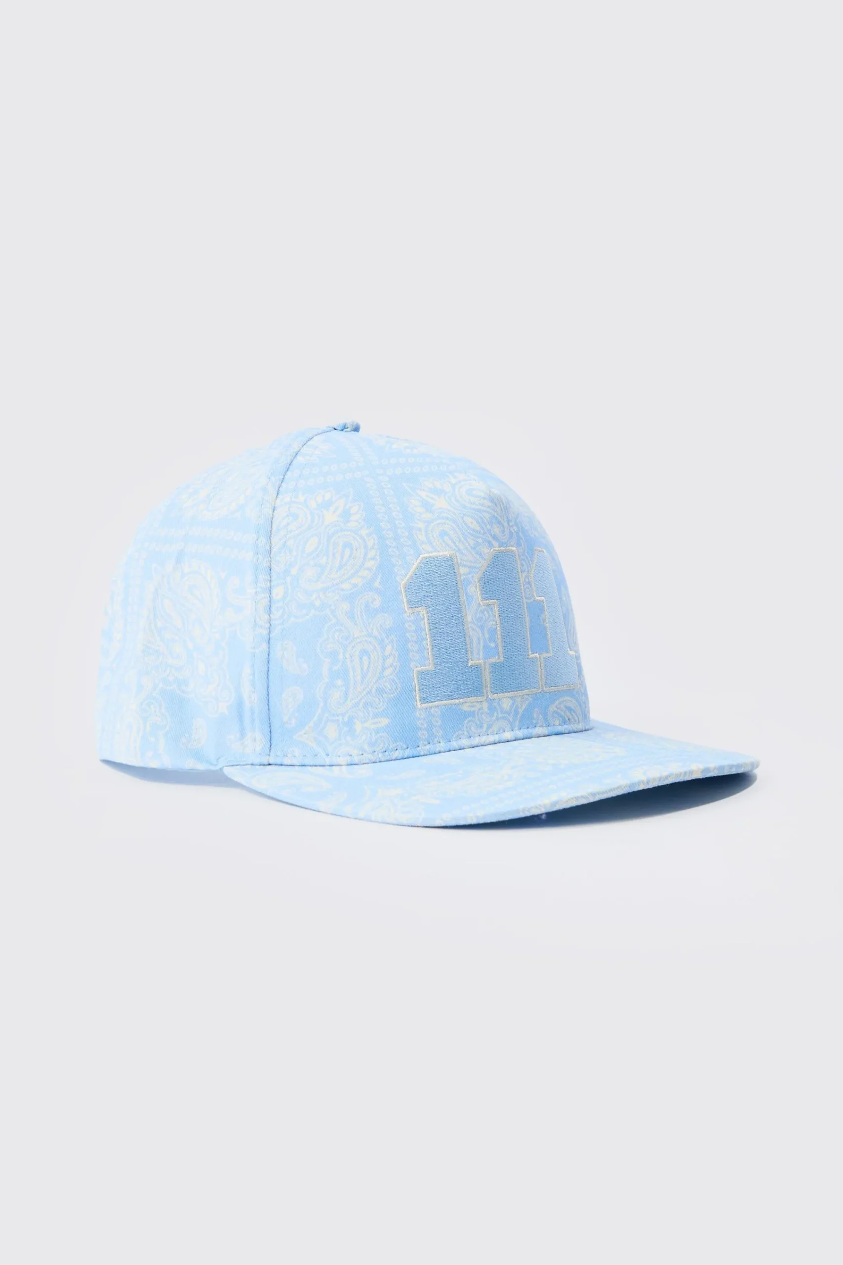 boohooMAN Embroidered Bandana Print Snapback In | UK| Hats & Caps