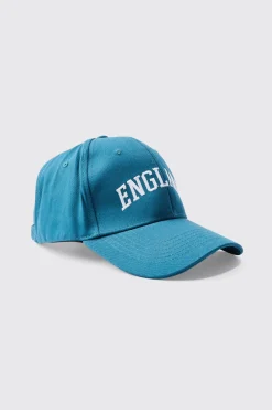 boohooMAN England Embroidered Cap In | UK| Hats & Caps