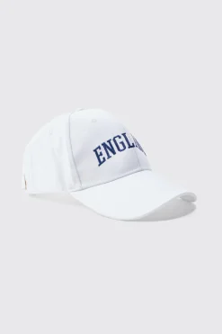 boohooMAN England Embroidered Cap In | UK| Hats & Caps