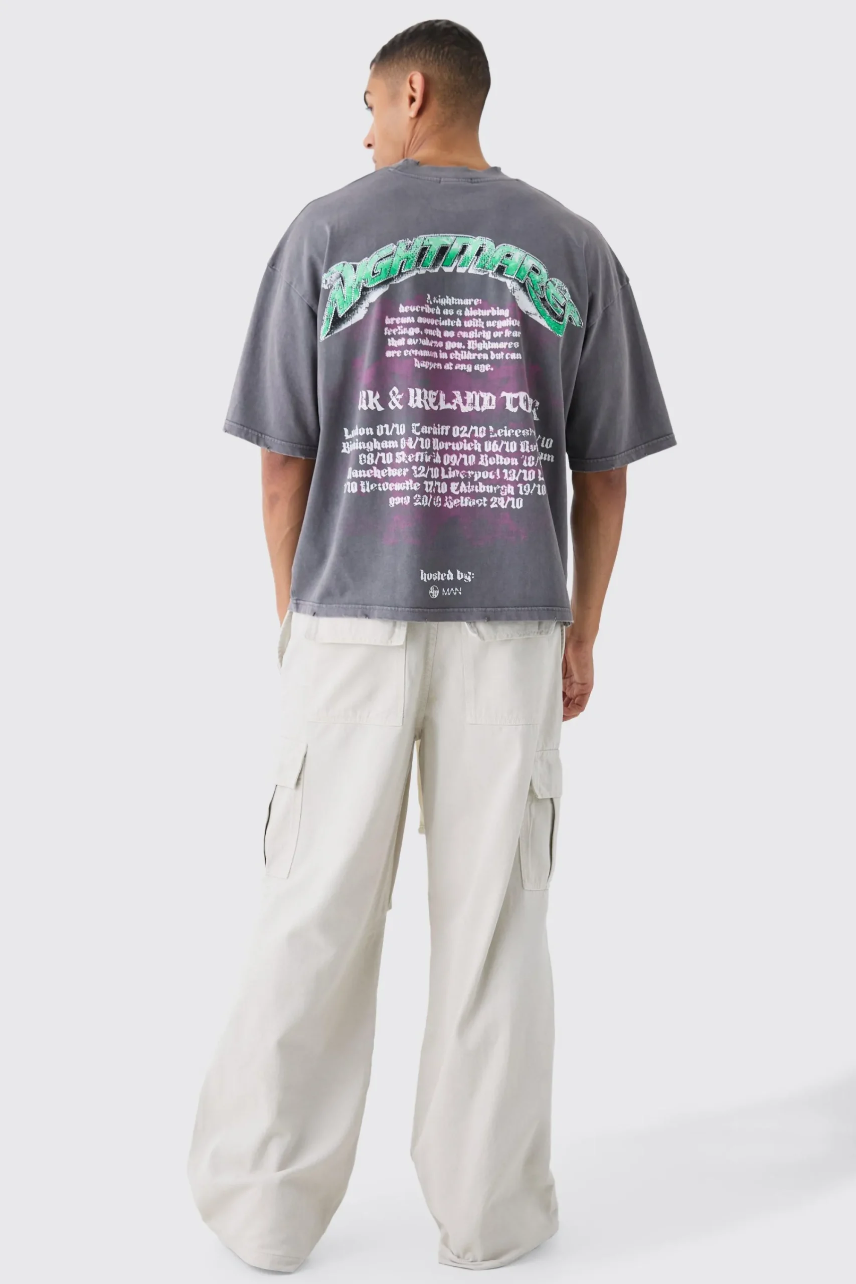 boohooMAN Extreme Baggy Fit Cargo Trousers In | UK| Trousers|Cargos