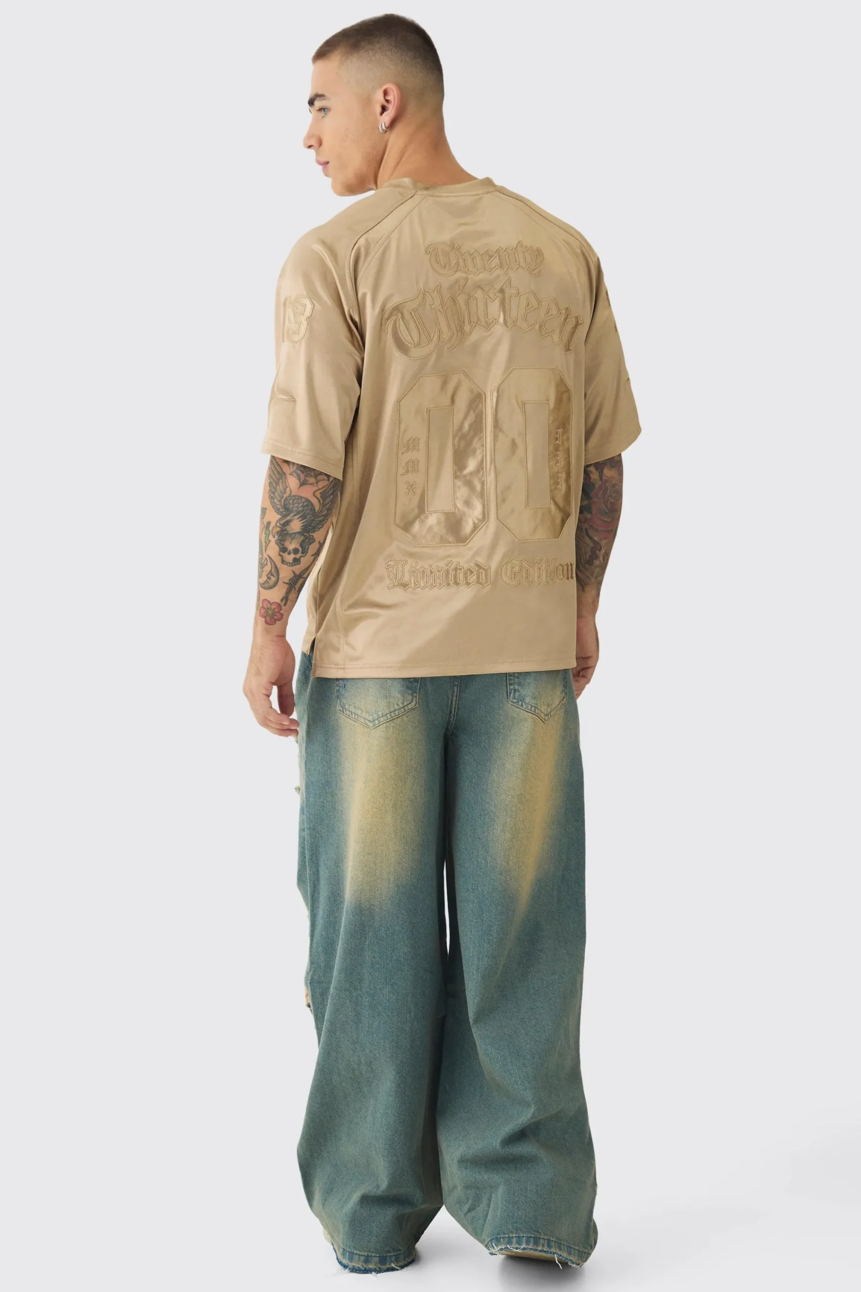 boohooMAN Extreme Baggy Rigid All Over Ripped Jeans | UK| Jeans