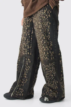 boohooMAN Extreme Baggy Rigid All Over Distressed Jeans | UK| Jeans