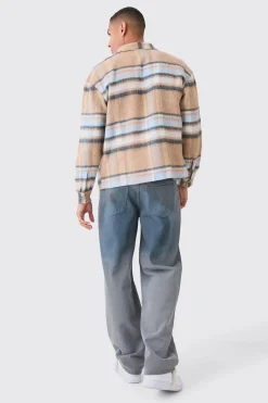 boohooMAN Extreme Heavy Brushed Check Boxy Overshirt | UK| Shirts