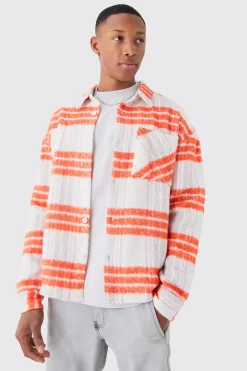 boohooMAN Extreme Heavy Brushed Check Boxy Overshirt | UK| Shirts