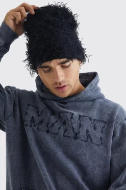 boohooMAN Eyelash Knit Beanie | UK| Hats & Caps
