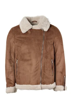 boohooMAN Faux Fur Lined Suede Aviator Jacket | UK| Coats & Jackets
