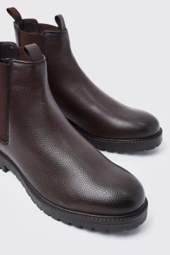 boohooMAN Faux Leather Chelsea Boots | UK| Boots