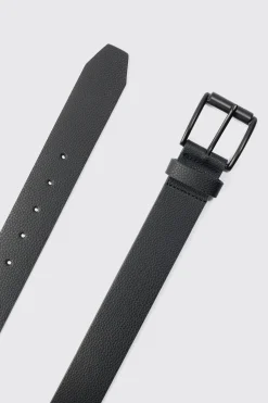 boohooMAN Faux Leather Textured Belt | UK| Belts
