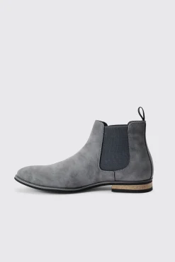 boohooMAN Faux Suede Chelsea Boot In | UK| Boots
