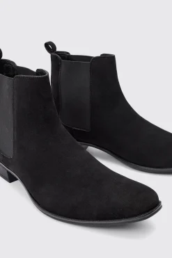 boohooMAN Faux Suede Cuban Boot | UK| Boots