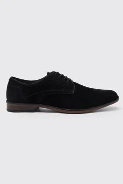 boohooMAN Faux Suede Derby | UK| Smart Shoes