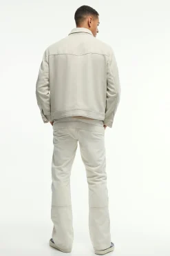 boohooMAN Faux Suede Harrington Jacket In | UK| Coats & Jackets